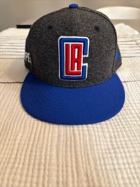 LA Clippers Youth Gray and Royal Blue Snapback Hat